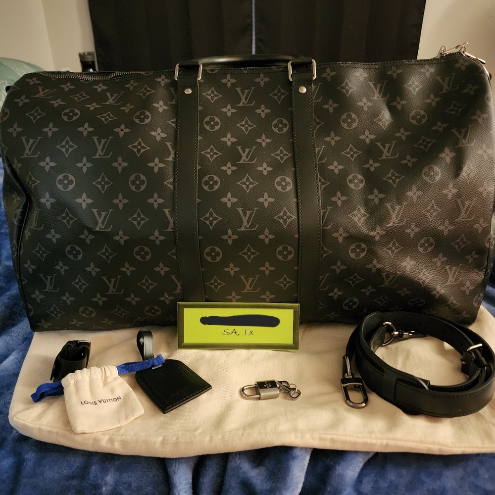 Louis Vuitton Keepall 55 Monogram Eclipse